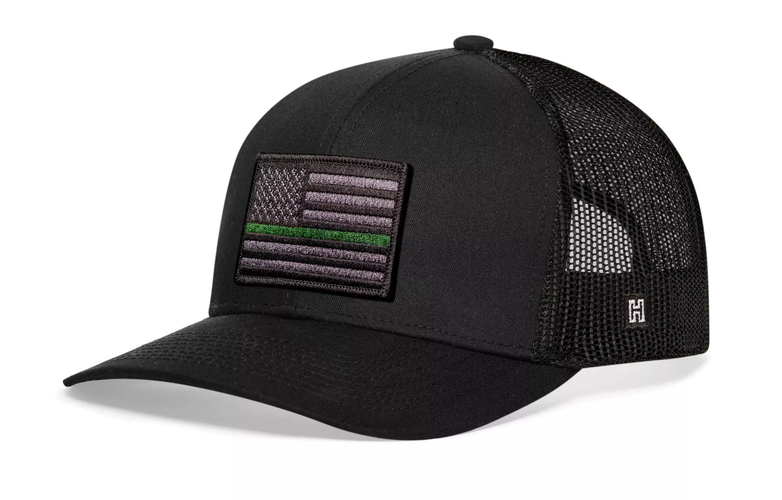 Thin Green Line Trucker Hat|Tactical Military Snapback