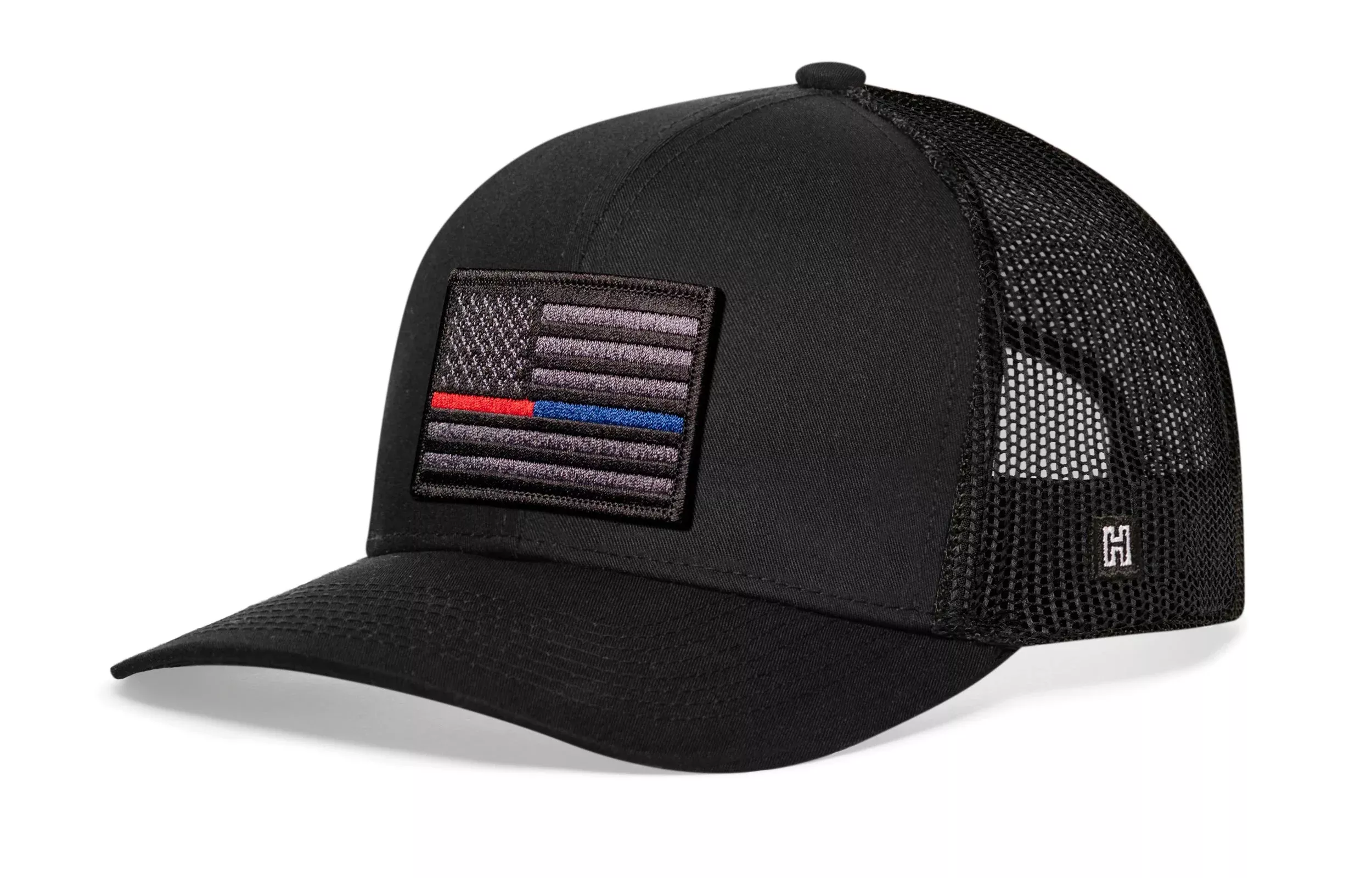 Thin Red & Blue Line Trucker Hat|Tactical Police And Fire Snapback