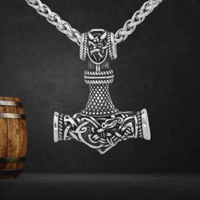 Thor's Hammer Mjolnir Handmade Necklace