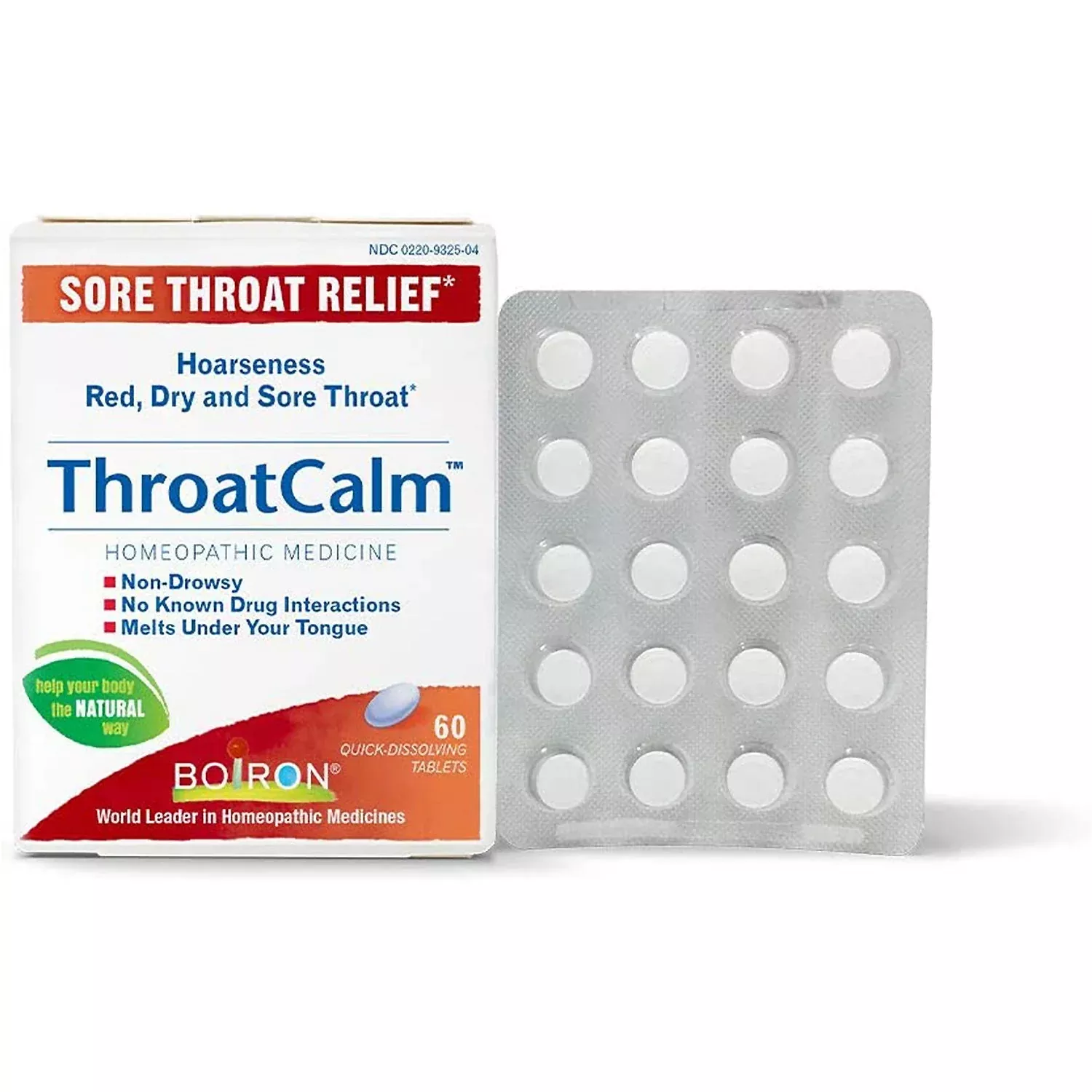 ThroatCalm™ Sore Throat Relief Quick-Dissolving Tablet, 60 EA