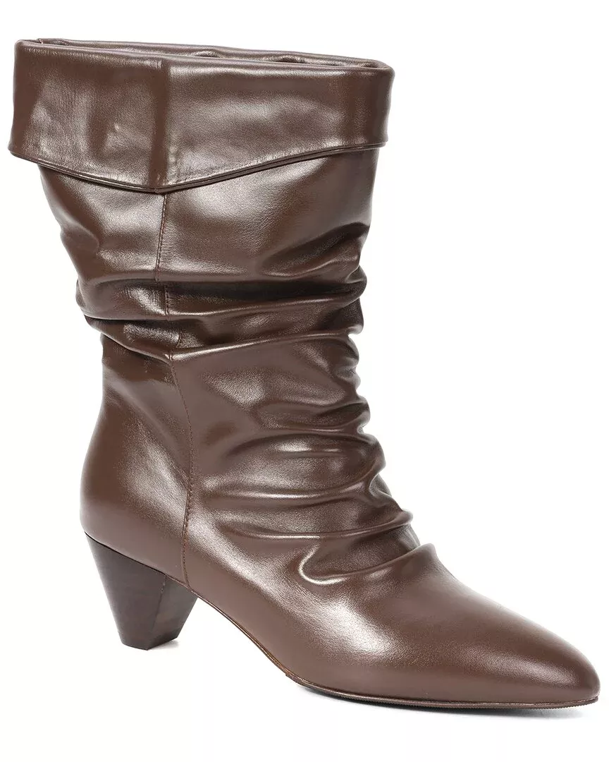 Tiffany & Fred Paris Slouch Cuff Leather Boot