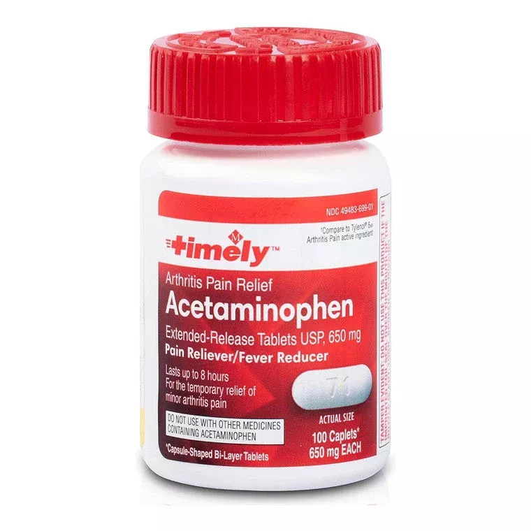 Time-Cap Labs Timely Acetaminophen 650 Mg, 100 Caplets