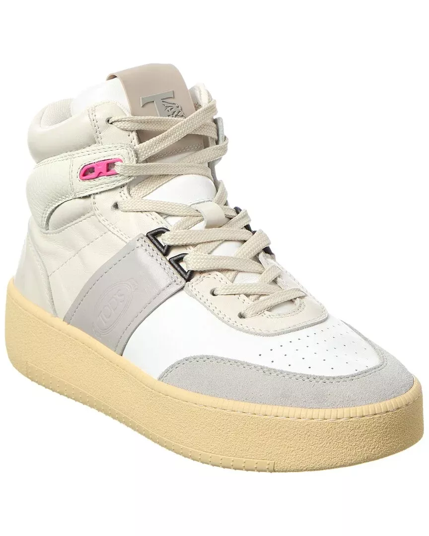 Tod’S Cassetta Leather High-Top Sneaker