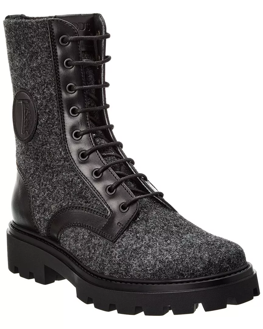 Tod’S Felt & Leather Boot