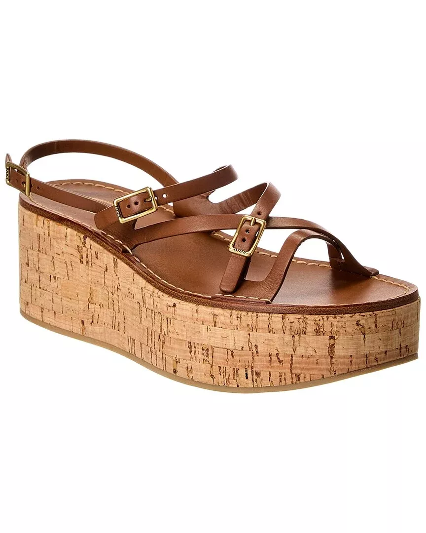 Tod’S Leather Wedge Sandal