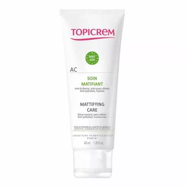 Topicrem Mattifying Care Cream for Sensitive & Oily Skin - 40ml