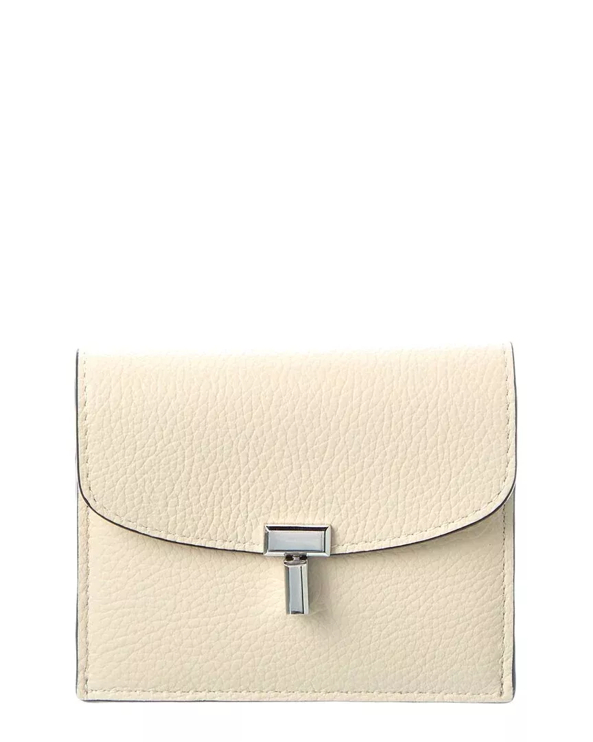 Toteme T-Lock Leather Wallet