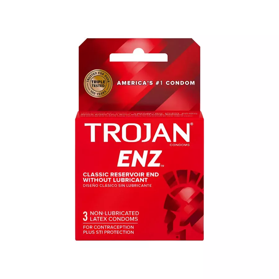 Trojan ENZ Non Lubricated Premium Latex Condoms