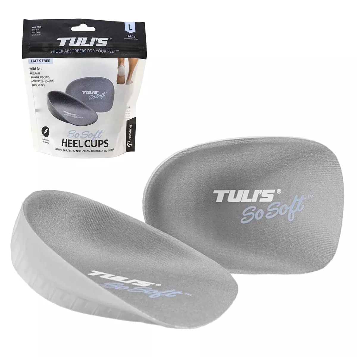 Tuli's So Soft Heel Cups, 1 Pair, Large