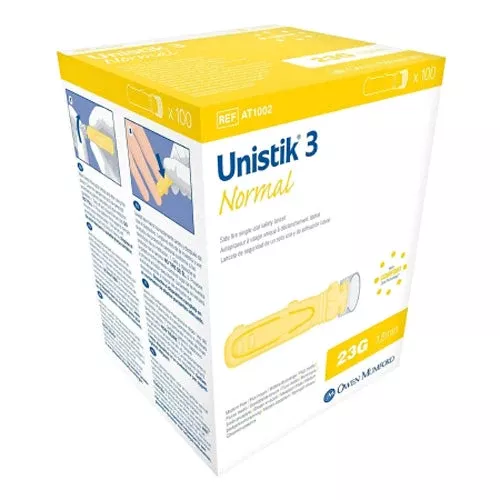 Unistik 3 Normal Safety Lancets (#AT 1002)
