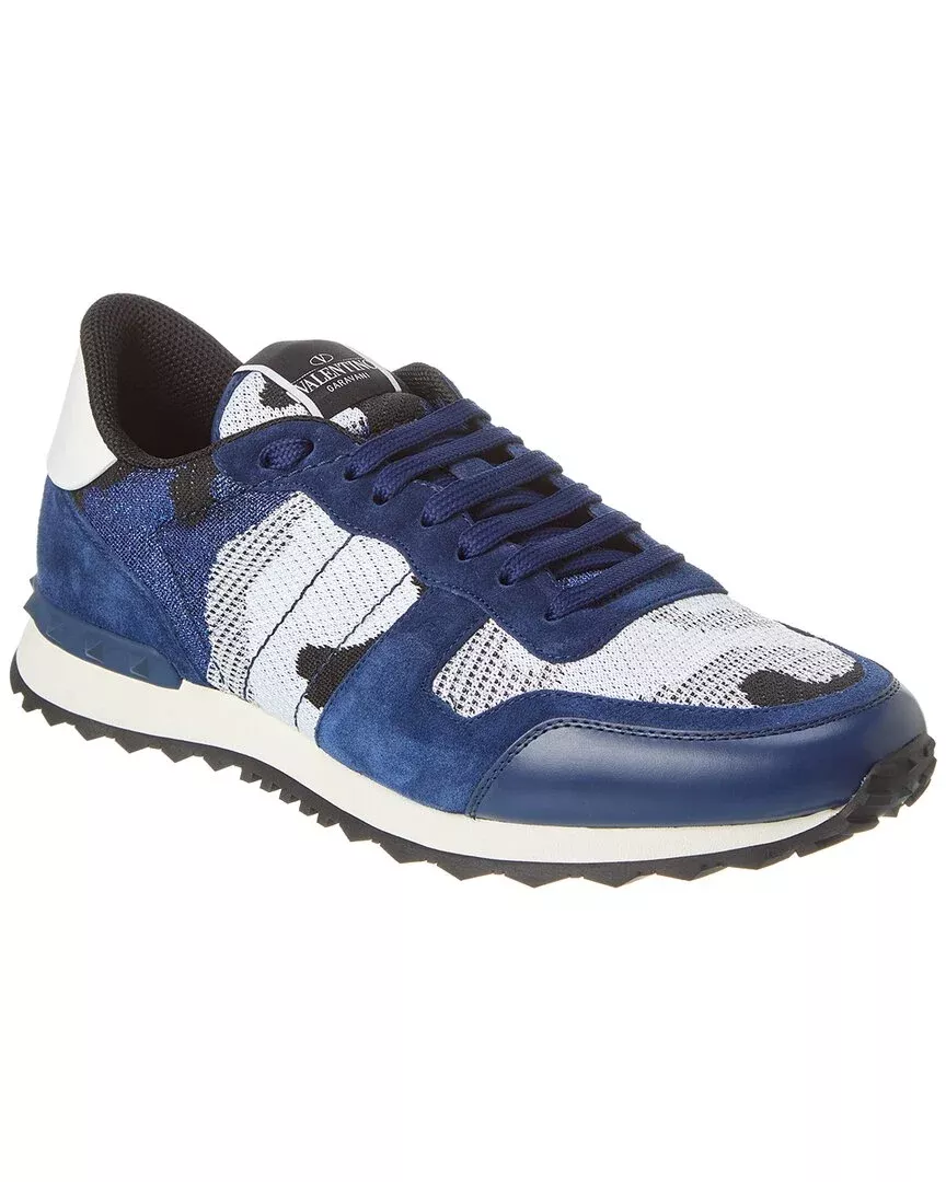 Valentino Knit & Suede Sneaker