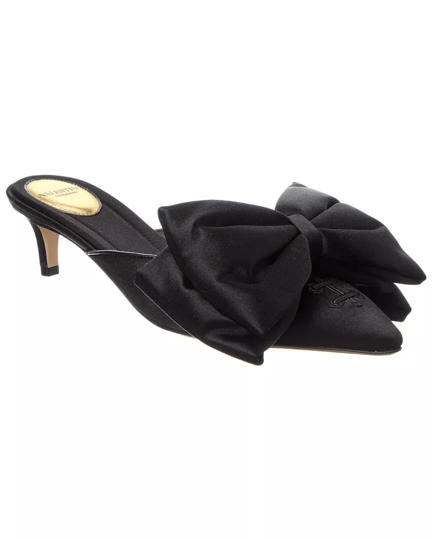 Valentino Vlogo Leather Mule