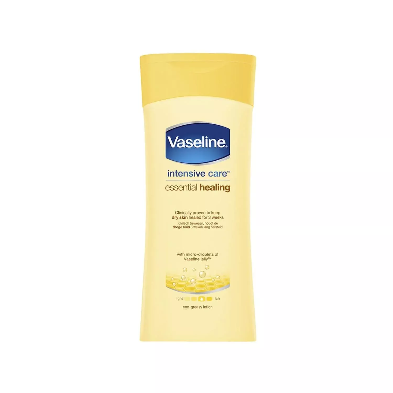 Vaseline Essential Healing Body Lotion 400ml - Moisturizing & Healing Dry Skin, Trusted Vaseline Quality