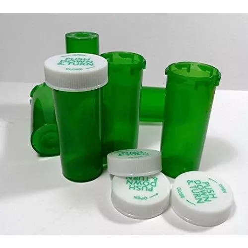 Vials Child Resistant Green 410 8 Dram