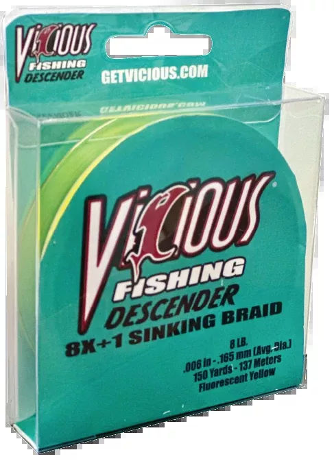 Vicious Descender Sinking Yellow Braid - 15 Lb Test