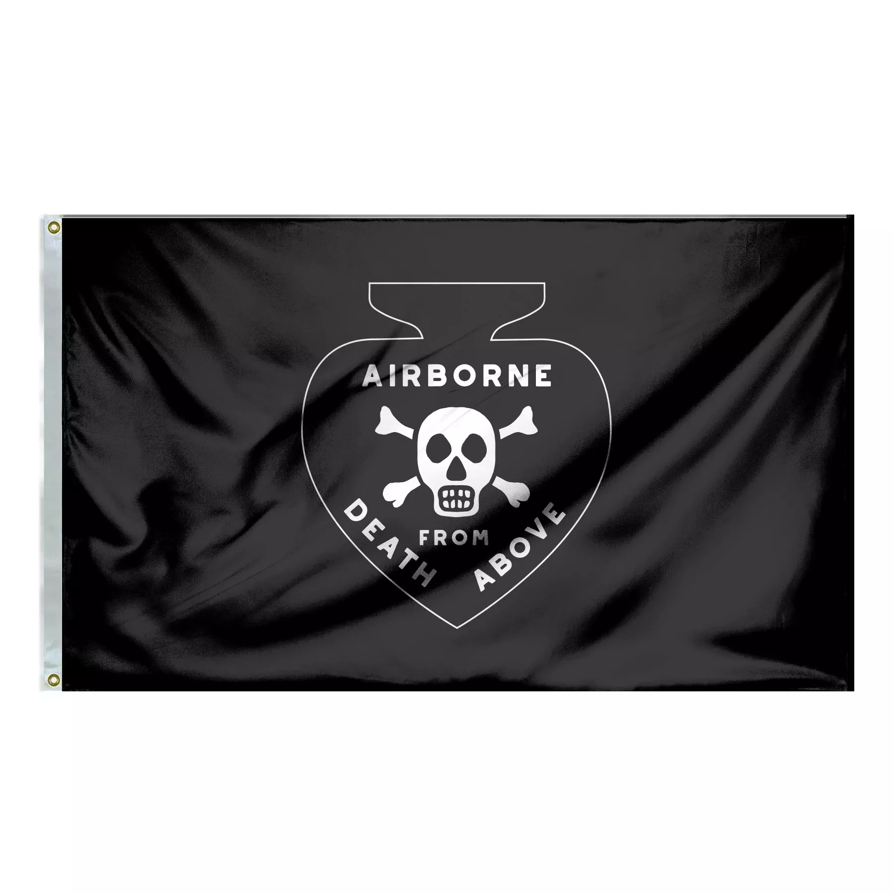 Vietnam Airborne Death Spade Double-Sided Flag