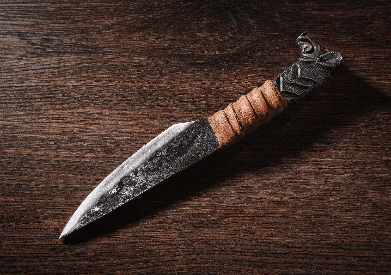 Viking Boar's Head Knife – 5.5" Blade