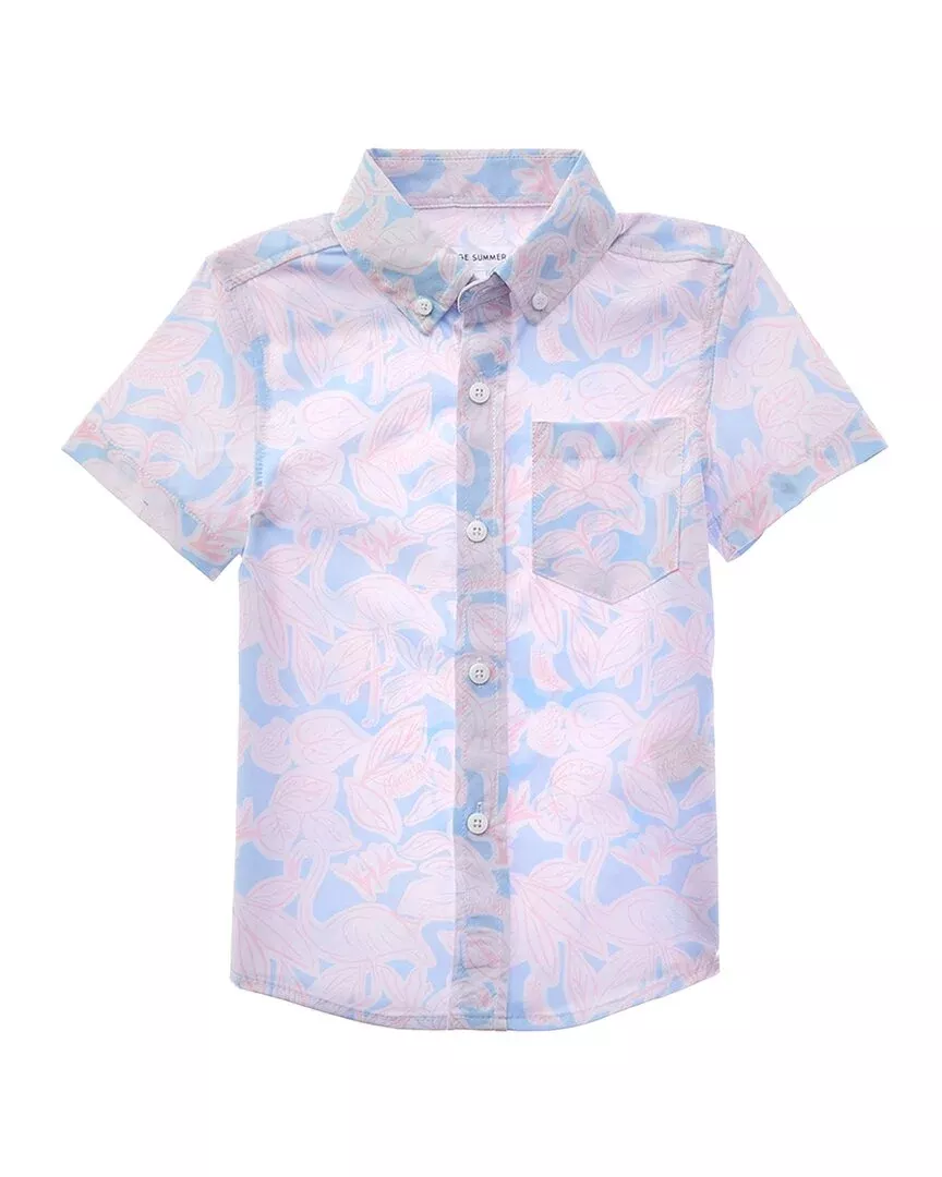 Vintage Summer Button-Down Shirt