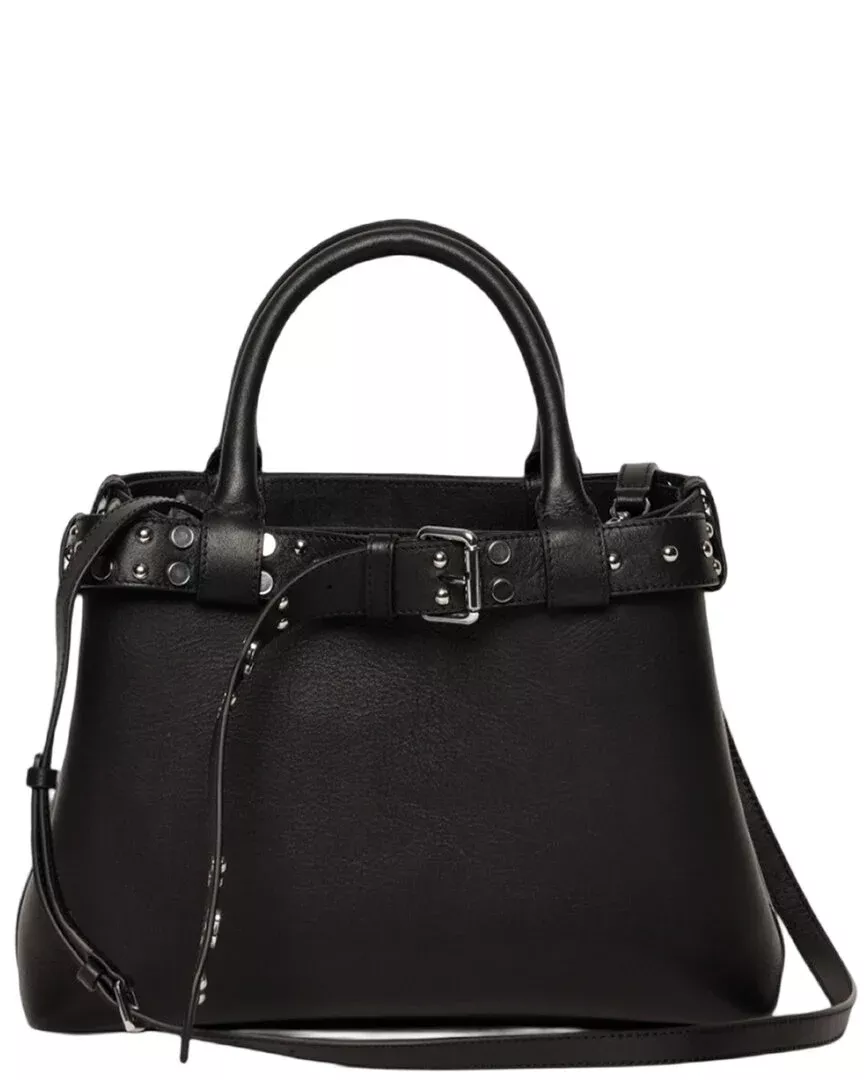 Walter Baker Brooks Studded Leather Satchel