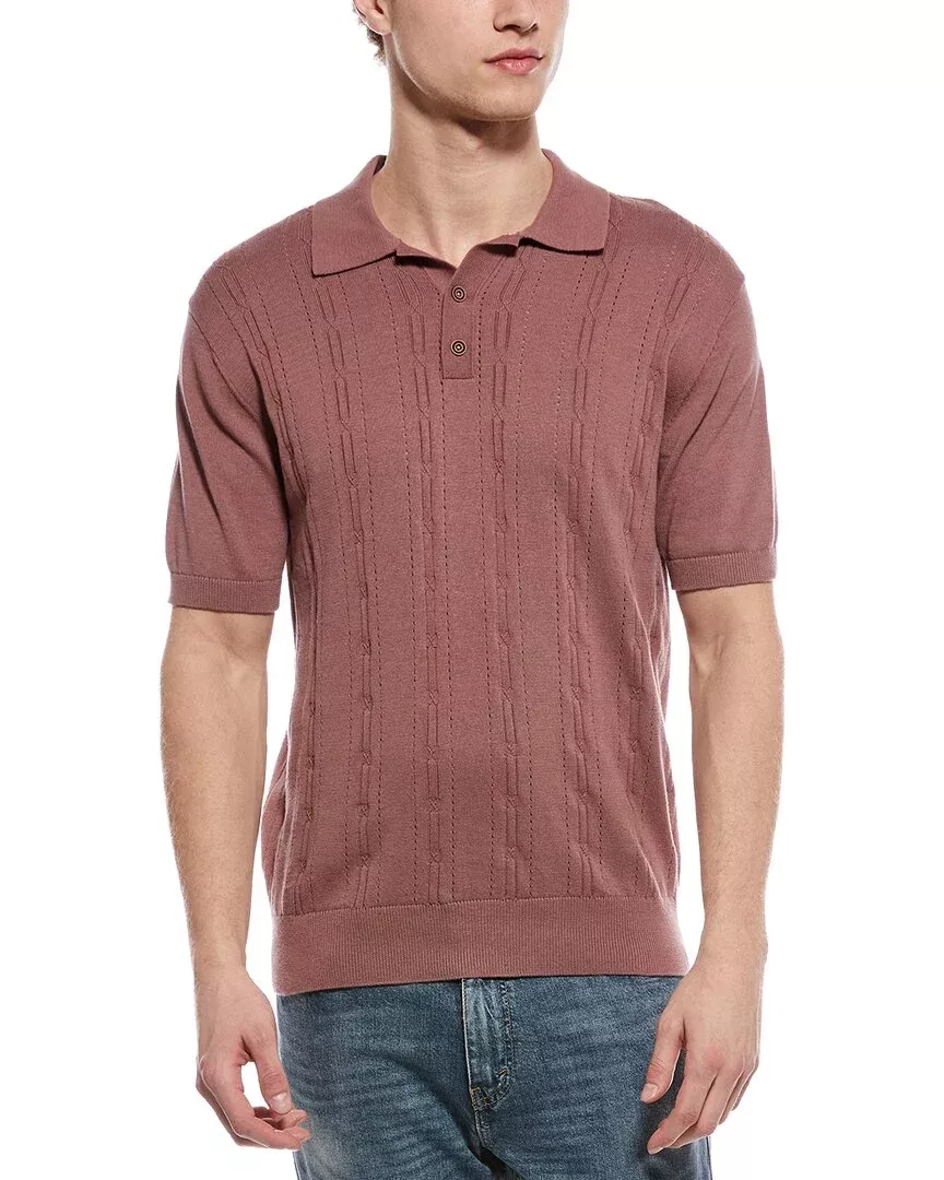 Weatherproof Vintage Pointelle Polo Sweater