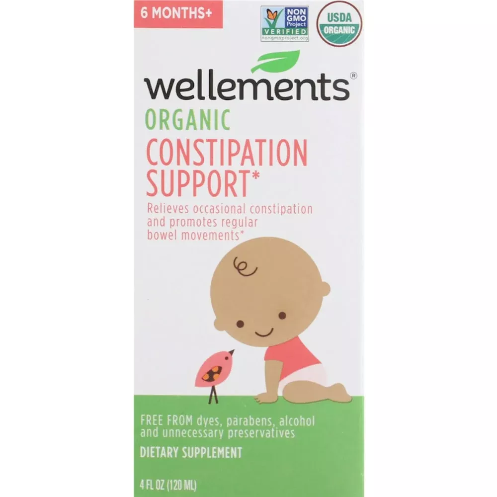 Wellements Organic Constipation Support - 4 Fl Oz
