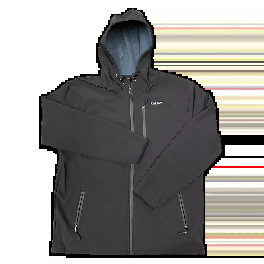 WETSU Rugged Black Soft Shell Jacket