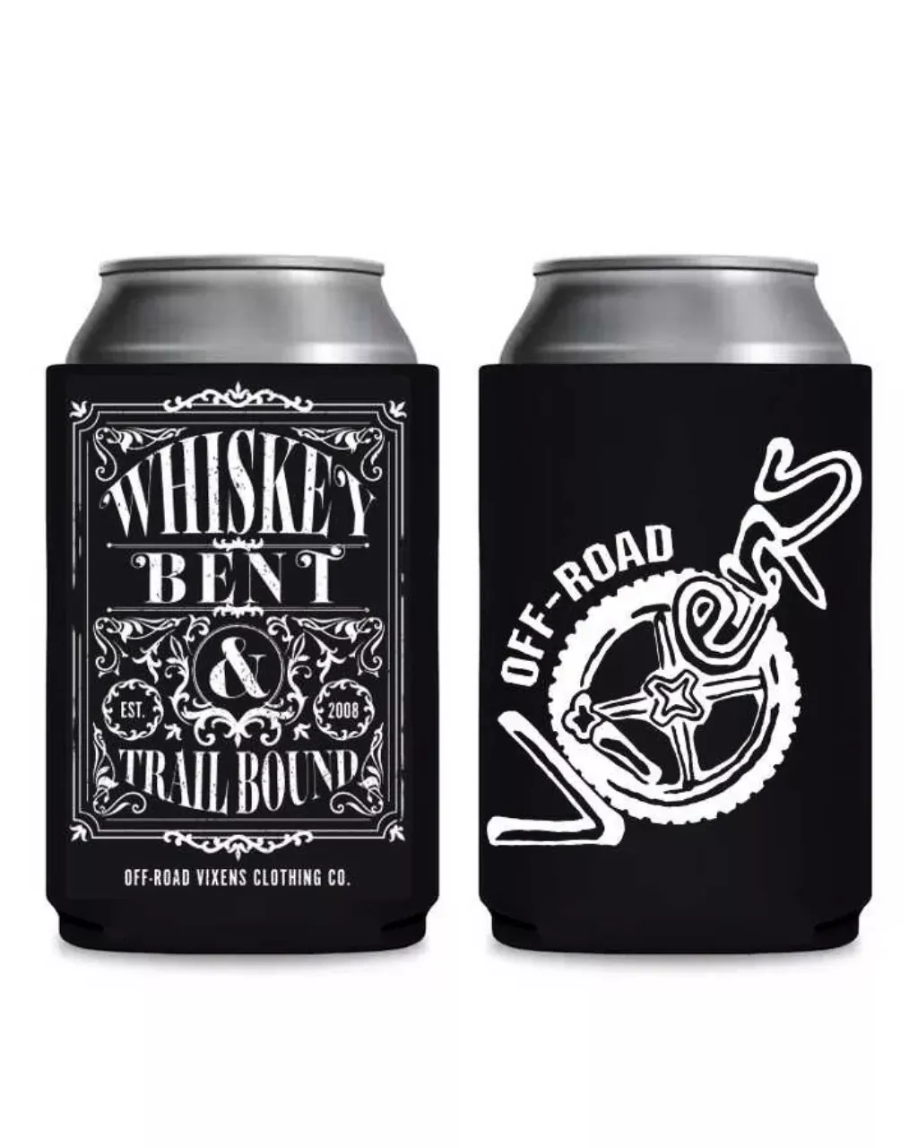 Whiskey Bent Can Koozie - Black