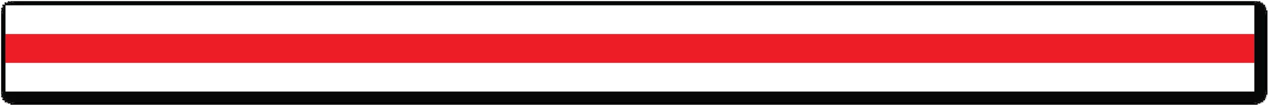 WHITE AND RED TRIPLE STRIPE REFLECTIVE HELMET TRIM