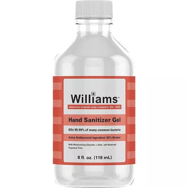 Williams Hand Sanitizer Gel 8 Oz