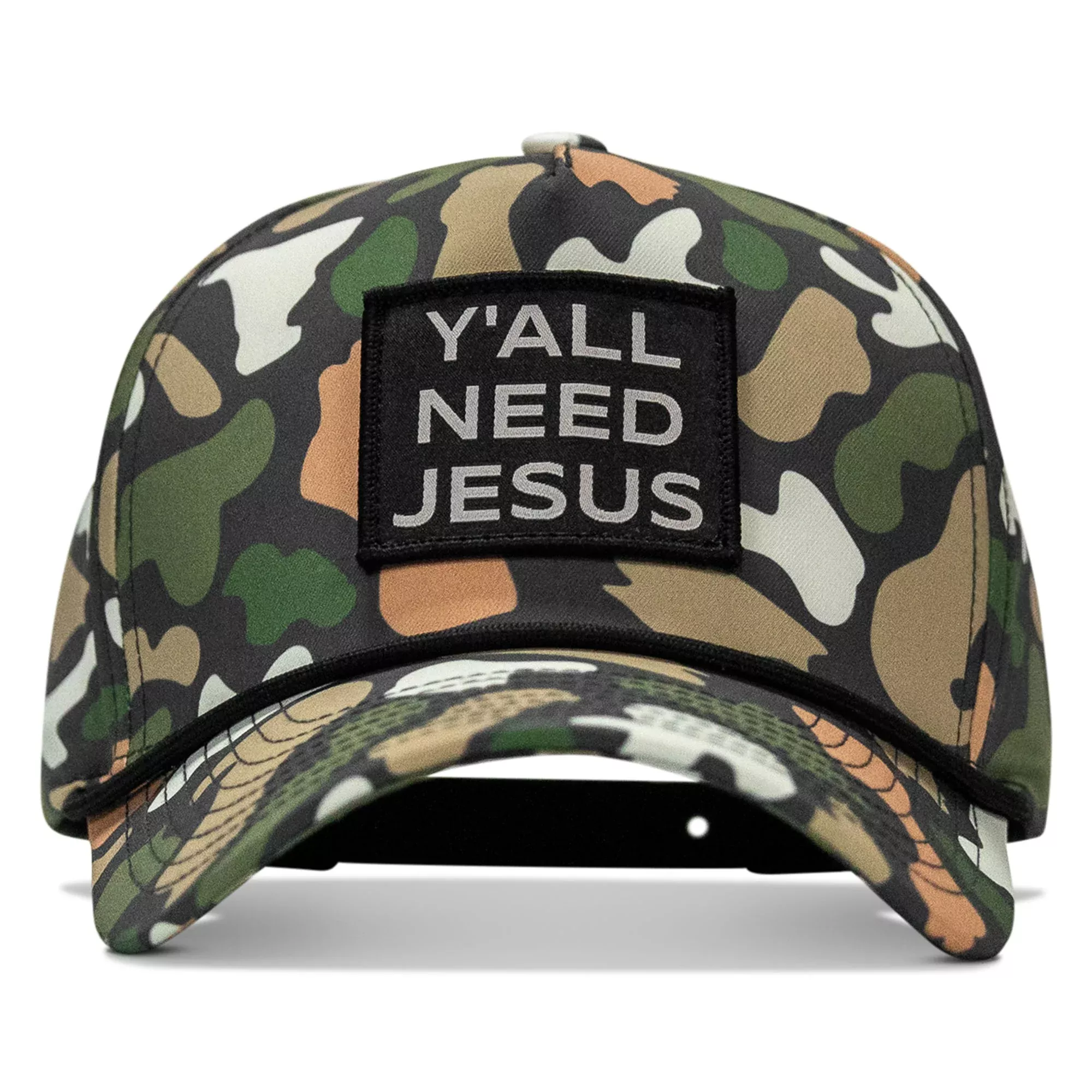 Y'all Need Jesus 5 Pannel Rope Snapback Hat