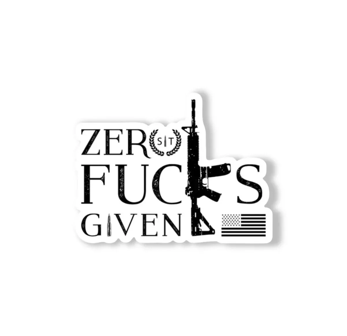 Zero Fucks Given Sticker